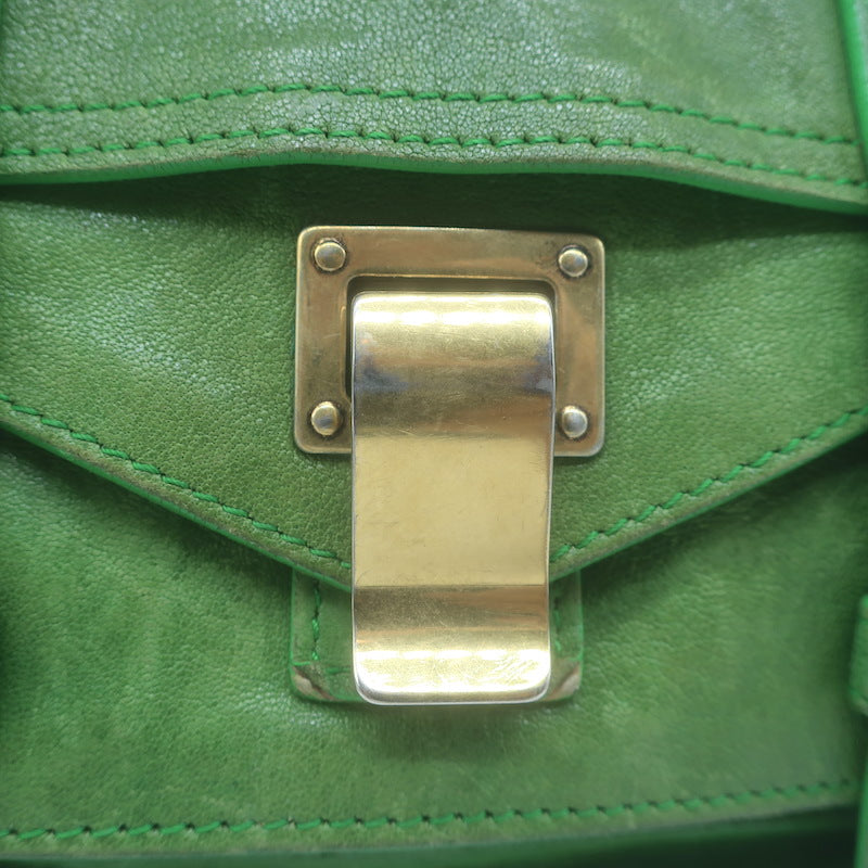 Proenza Schouler PS1 Mini Crossbody Bag Green Leather