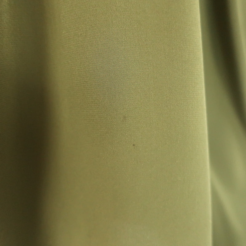 Ulla Johnson Lela Puff Sleeve Blouse Olive Silk Size 10