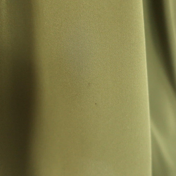Ulla Johnson Lela Puff Sleeve Blouse Olive Silk Size 10