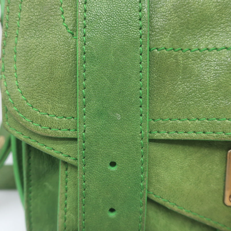 Proenza Schouler PS1 Mini Crossbody Bag Green Leather