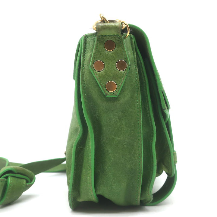 Proenza Schouler PS1 Mini Crossbody Bag Green Leather