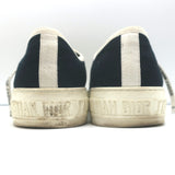 Christian Dior Walk'n'Dior Low Top Sneakers Black Canvas Size 38