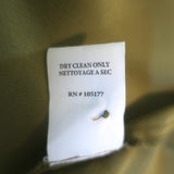 Ulla Johnson Lela Puff Sleeve Blouse Olive Silk Size 10