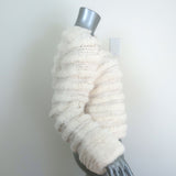 Alice + Olivia Fawn Faux Fur Jacket Cream Size Large