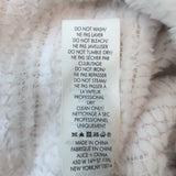 Alice + Olivia Fawn Faux Fur Jacket Cream Size Large