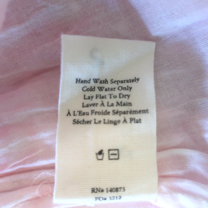 LoveShackFancy Norma Embroidered Maxi Dress Pink Tie Dye Size 8