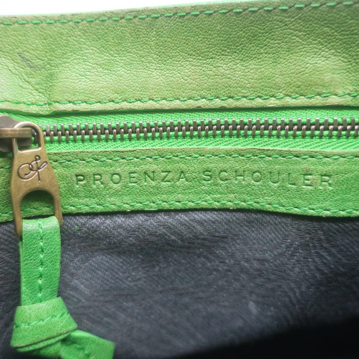 Proenza Schouler PS1 Mini Crossbody Bag Green Leather