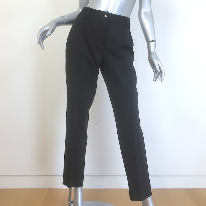 Dolce &amp; Gabbana Turlington Pantsuit Black Stretch Gabardine Size 44/46