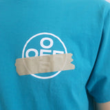 Off-White c/o Virgil Abloh Tape Arrows T-Shirt Blue Cotton Size Extra Small