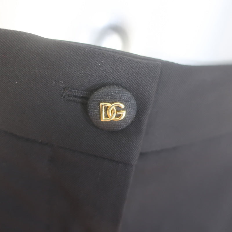 Dolce &amp; Gabbana Turlington Pantsuit Black Stretch Gabardine Size 44/46
