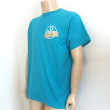 Off-White c/o Virgil Abloh Tape Arrows T-Shirt Blue Cotton Size Extra Small