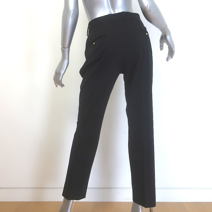 Dolce &amp; Gabbana Turlington Pantsuit Black Stretch Gabardine Size 44/46