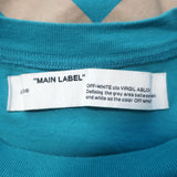 Off-White c/o Virgil Abloh Tape Arrows T-Shirt Blue Cotton Size Extra Small