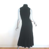 Michael Kors Collection Ribbed Cashmere Turtleneck Dress Black Size Extra Small