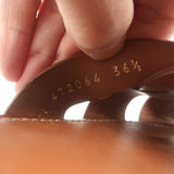 Saint Laurent Tribute Mules Brown Leather Size 36.5 Flat Slide Sandals