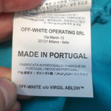 Off-White c/o Virgil Abloh Tape Arrows T-Shirt Blue Cotton Size Extra Small