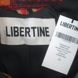 Libertine Americana Patchwork Hooked Rug Coat Multi Wool-Blend Size Large NEW
