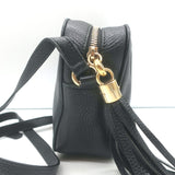 Gucci Small Soho Disco Crossbody Bag Black Pebbled Leather