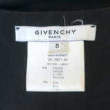 Givenchy Sleeveless Wrap Dress Black Pleated Jersey Size Small