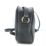 Gucci Small Soho Disco Crossbody Bag Black Pebbled Leather