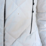 Frauenschuh Noemi Multi Ripstop Ski Jacket with Rex Fur-Trim Hood White Size 1