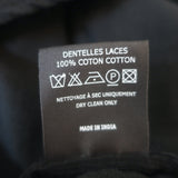 Isabel Marant Etoile Casey Ruffled Mini Dress Black Mesh-Inset Voile Size 36