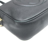 Gucci Small Soho Disco Crossbody Bag Black Pebbled Leather