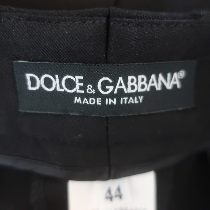 Dolce &amp; Gabbana Turlington Pantsuit Black Stretch Gabardine Size 44/46