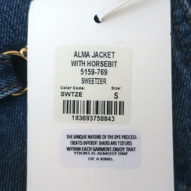 Citizens of Humanity Alma Horsebit Denim Trucker Jacket Sweetzer Size Small NEW