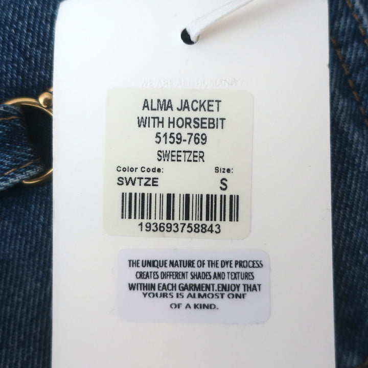 Citizens of Humanity Alma Horsebit Denim Trucker Jacket Sweetzer Size Small NEW