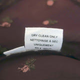 Ulla Johnson Magdalena Top Bordeaux Floral-Embroidered Georgette Size 4 NEW