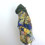 Tory Burch Tory Sport Printed Half-Zip Anorak Yellow/Multi Floral Size Small