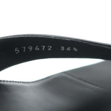 Balenciaga Metal 40 Thong Sandals Black Leather Size 36.5 Flip Flop Heels