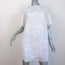 Isabel Marant Ruthel Short Sleeve Mini Dress White Embroidered Ramie Size 36