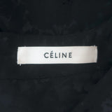 Celine Phoebe Philo Cutout Floral Jacquard Maxi Dress Black Satin Size 36 NEW