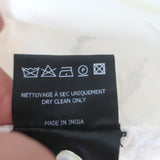 Isabel Marant Ruthel Short Sleeve Mini Dress White Embroidered Ramie Size 36