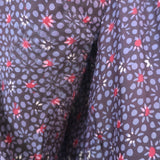 Natalie Martin Mesa Bell Sleeve Tiered Dress Purple Floral Print Silk Size Small