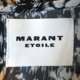 Isabel Marant Etoile Dulce Long Sleeve Floral Mini Dress Black/White Size 38