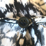 Isabel Marant Etoile Dulce Long Sleeve Floral Mini Dress Black/White Size 38