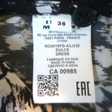 Isabel Marant Etoile Dulce Long Sleeve Floral Mini Dress Black/White Size 38