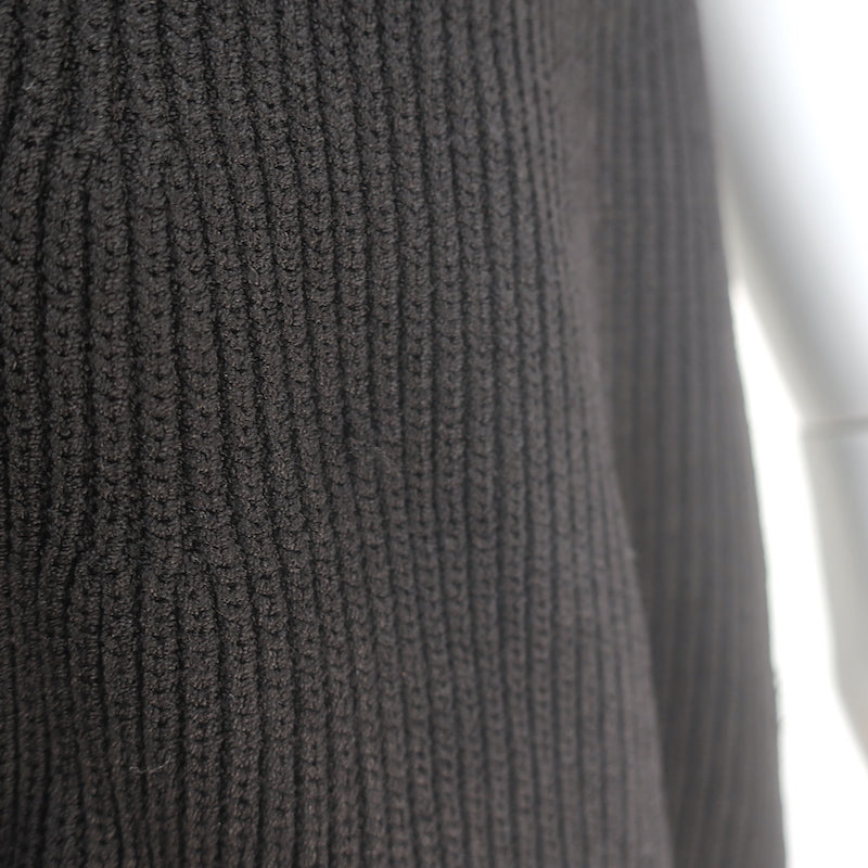 Toteme Contour Rib Tank Top Black Knit Size Extra Small