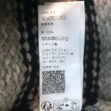 Celine mariniere striped boat-neck wool sweater in taupe and navy, size M, authentic pre-owned luxury knit, gently worn