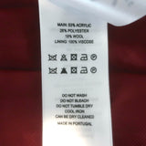 ALEXACHUNG Checked Tweed Double Breasted Coat Gray Wool-Blend Size UK 8