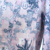 Isabel Marant Etoile Telicia Ruffled Wrap Dress Lilac Printed Linen Size 38