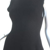 Toteme Contour Rib Tank Top Black Knit Size Extra Small