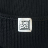 Toteme Contour Rib Tank Top Black Knit Size Extra Small