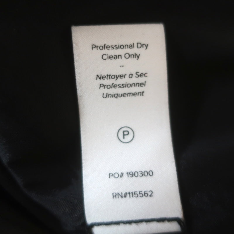 Cinq a Sept Heart-Pocket Blazer Black Crepe Size 12 One-Button Jacket