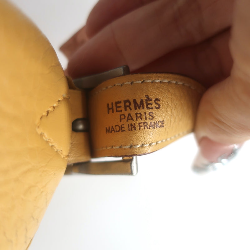 Hermes Massai 32 Hobo Bag Beige Clemence Leather