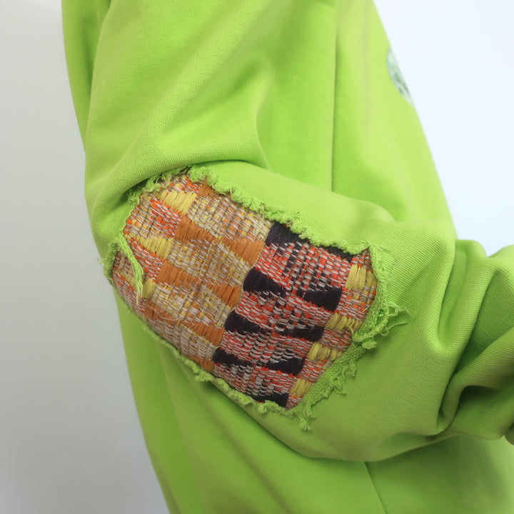 The Alchemist Embroidered Crewneck Sweatshirt Lime Green Size Large Unisex