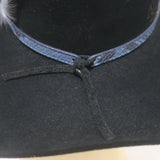 Stetson x Kemo Sabe Snake-Band Feathered Cowboy Hat Black 6x Fur Felt Size 54